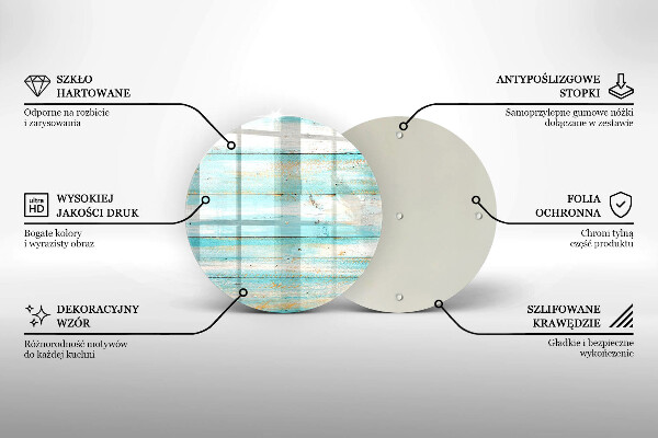 Protection plaque induction Planches de bois vintage