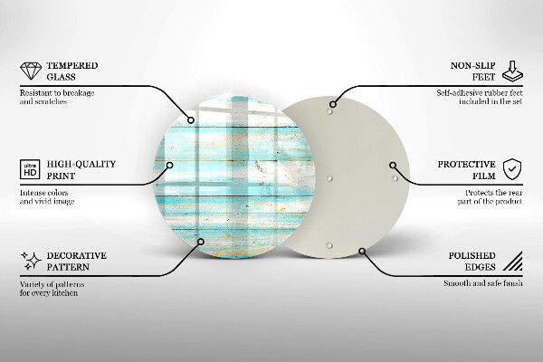 Protection plaque induction Planches de bois vintage