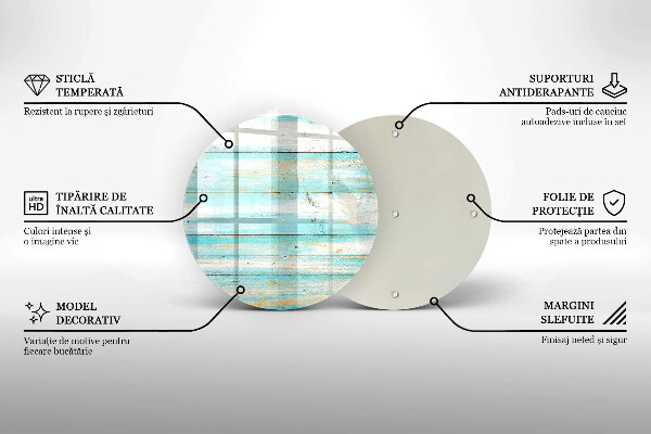 Protection plaque induction Planches de bois vintage