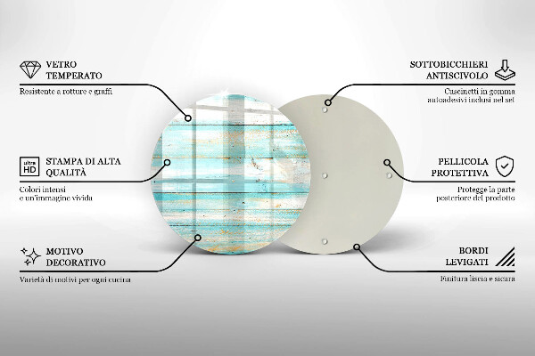 Protection plaque induction Planches de bois vintage