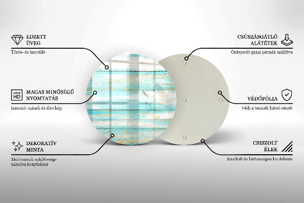 Protection plaque induction Planches de bois vintage