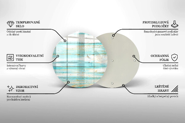 Protection plaque induction Planches de bois vintage