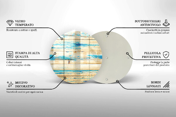 Protection plaque induction Planches de bois rétro