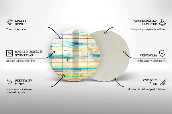 Protection plaque induction Planches de bois rétro