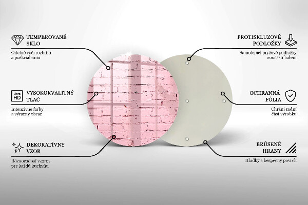 Protection plaque induction Mur de briques pastel