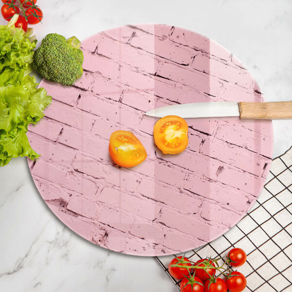 Protection plaque induction Mur de briques pastel