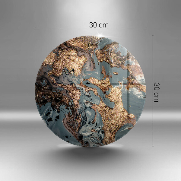 Protection plaque induction Rocher décoratif avec de l'or