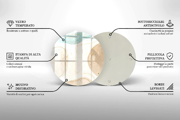 Protection plaque induction Taches bohèmes et or