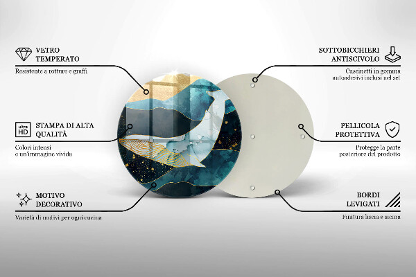 Protection plaque induction Abstraction des baleines