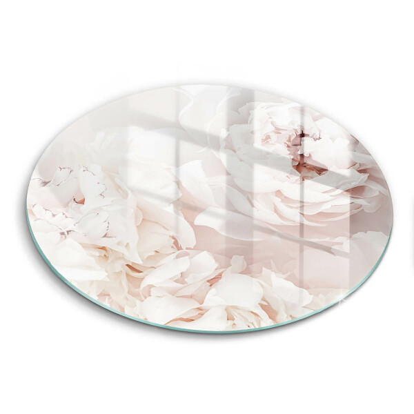 Protection plaque induction Pivoines pastel