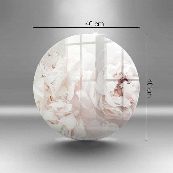 Protection plaque induction Pivoines pastel