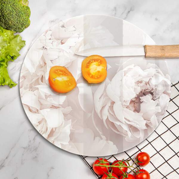 Protection plaque induction Pivoines pastel