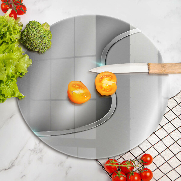 Protection plaque induction Métal argenté abstrait