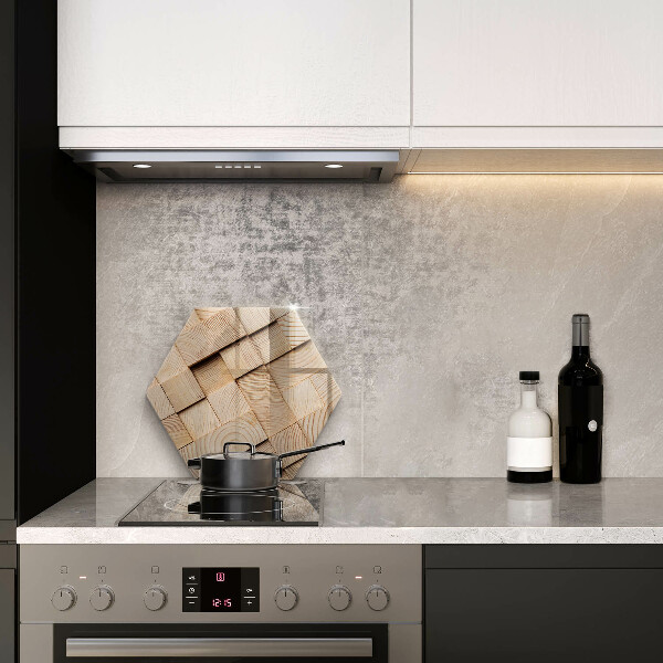 Protection plaque induction Carrés en bois