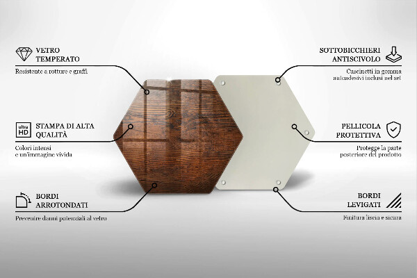 Protection plaque induction Planche de bois foncé