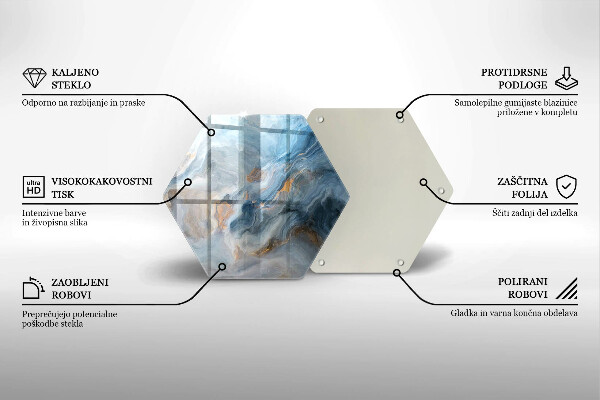 Cache plaque de cuisson Texture de marbre