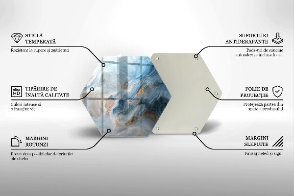 Cache plaque de cuisson Texture de marbre