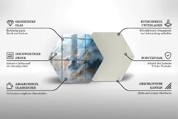 Cache plaque de cuisson Texture de marbre