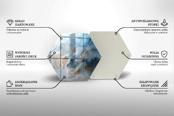 Cache plaque de cuisson Texture de marbre