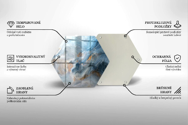 Cache plaque de cuisson Texture de marbre