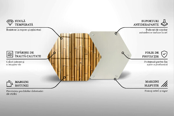 Cache plaque de cuisson Bambou bohème nature