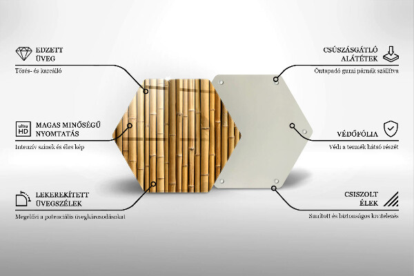 Cache plaque de cuisson Bambou bohème nature