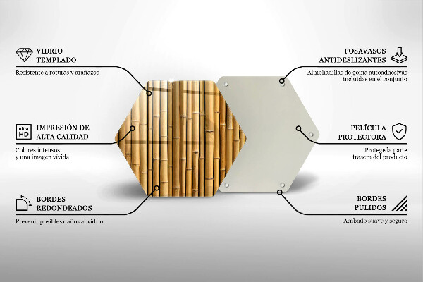 Cache plaque de cuisson Bambou bohème nature