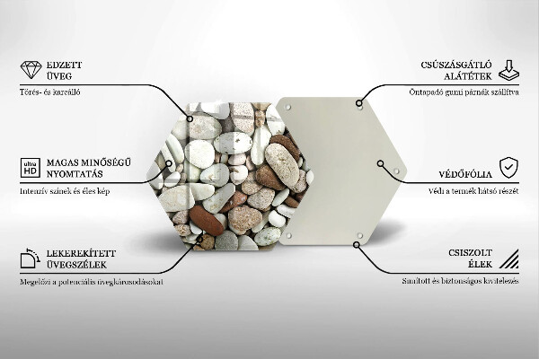 Cache plaque de cuisson Fond de petites pierres