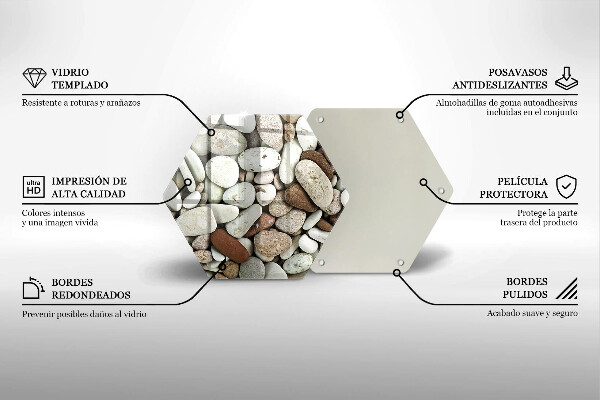 Cache plaque de cuisson Fond de petites pierres