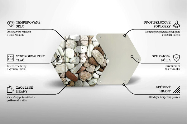 Cache plaque de cuisson Fond de petites pierres