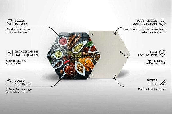 Cache plaque de cuisson Épices de cuisine