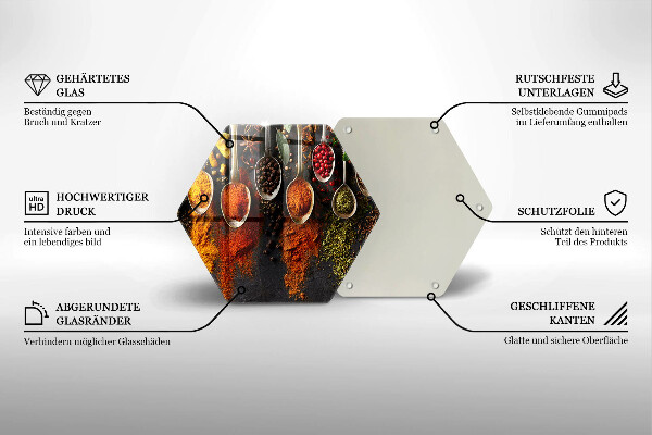 Cache plaque de cuisson Cuillères aux épices