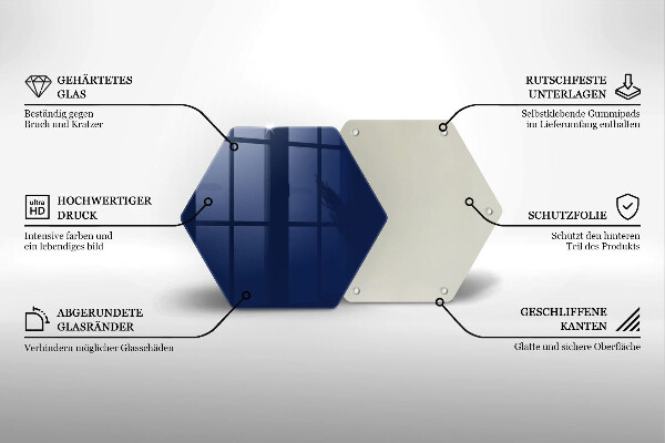 Protège plaque de cuisson Couleur bleue