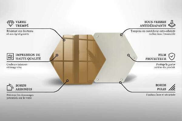 Protège plaque de cuisson Couleur beige