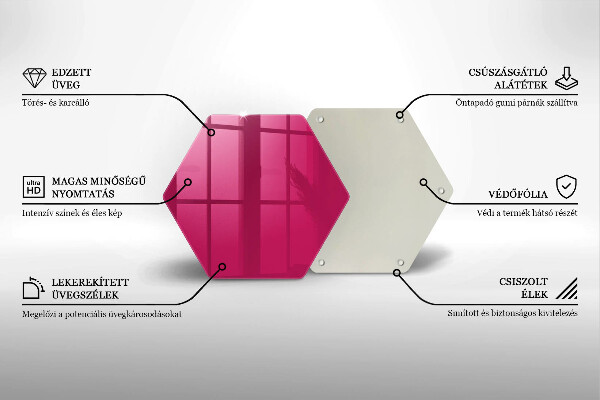 Protège plaque de cuisson Couleur rose