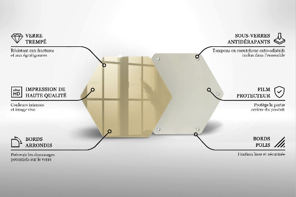 Protège plaque de cuisson Couleur beige