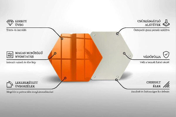 Protège plaque de cuisson couleur orange