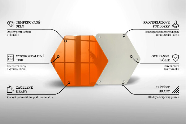 Protège plaque de cuisson couleur orange