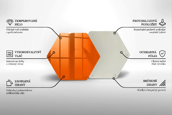 Protège plaque de cuisson couleur orange