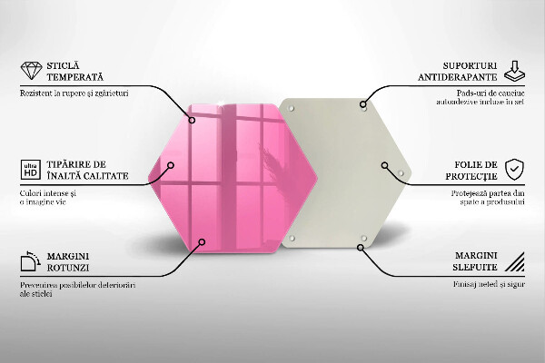 Protège plaque de cuisson Couleur rose