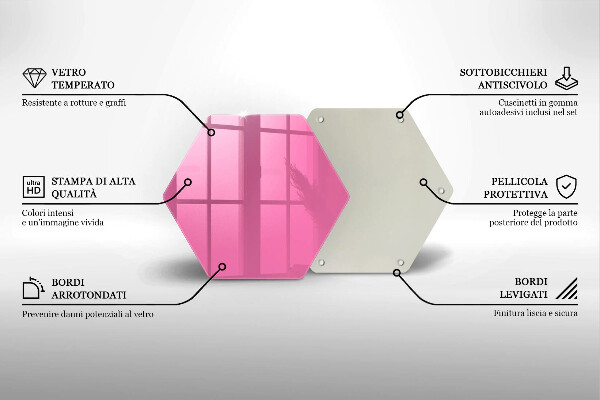 Protège plaque de cuisson Couleur rose