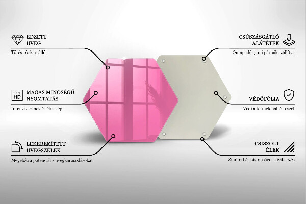 Protège plaque de cuisson Couleur rose