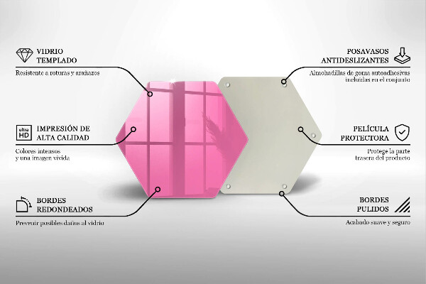 Protège plaque de cuisson Couleur rose