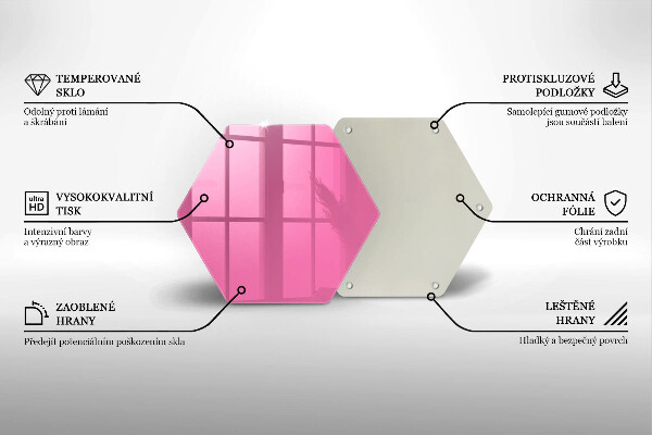 Protège plaque de cuisson Couleur rose