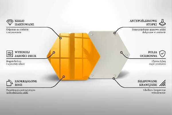 Protège plaque de cuisson Couleur jaune foncé