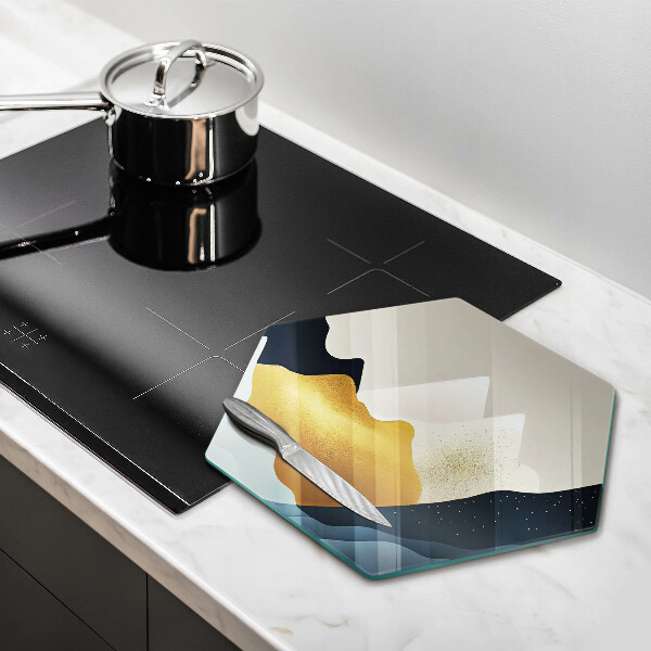 Protection plaque induction Montagnes abstraites