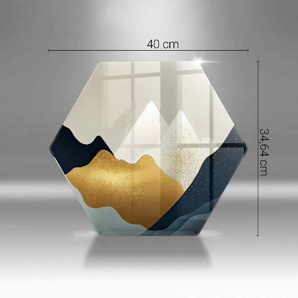 Protection plaque induction Montagnes abstraites