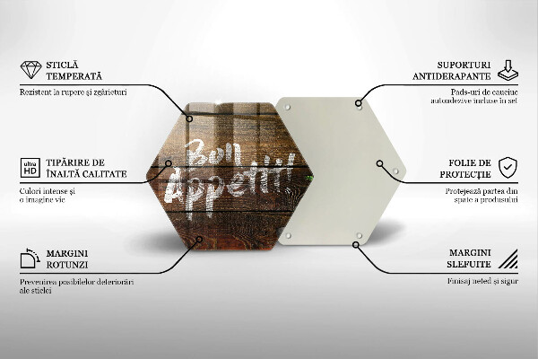 Cache plaque de cuisson Panneaux d'inscription Bon Appetit