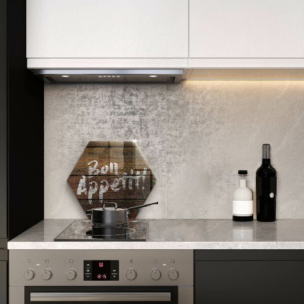 Cache plaque de cuisson Panneaux d'inscription Bon Appetit