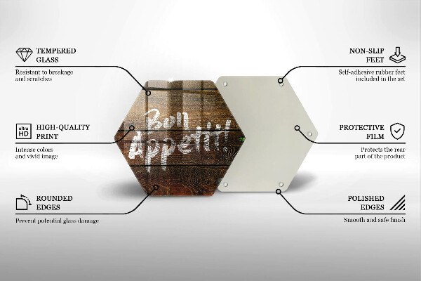 Cache plaque de cuisson Panneaux d'inscription Bon Appetit